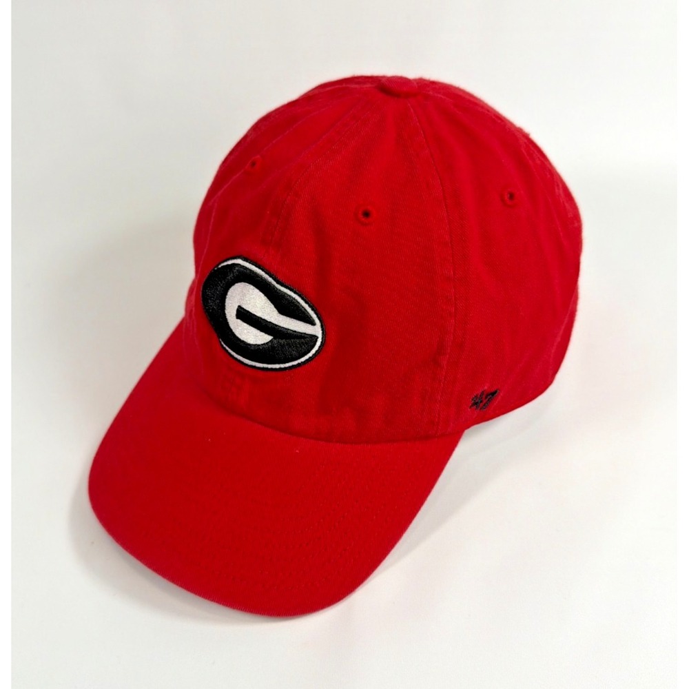 47 Brand Georgia Bulldogs Red Dad Hat Unstructured Strapback Hat NCAA